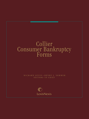 cover image of Collier Consumer Bankruptcy Practice Guide with Forms